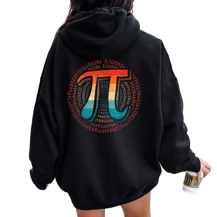 Math Is Simple As Pi Math Teacher Happy Pi Day Lover Women Oversized Hoodie Back Print