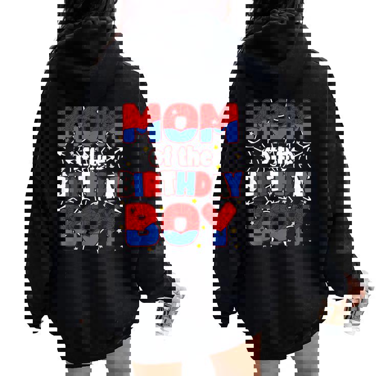 Mom And Dad Of The Birthday Boy Family Party Decorations Women Oversized Hoodie Back Print Mom And Dad Of The Birthday Boy Family Party Decorations Women Oversized Hoodie Back Print
