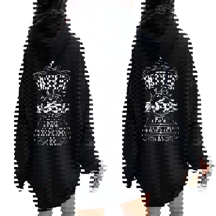 Nashville Tennessee Guitarra Musical Country America Cuello Women Oversized Hoodie Back Print