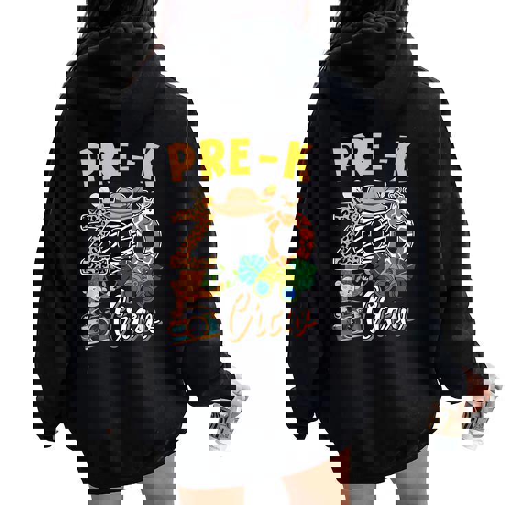 Pre K Zoo Field Trip 2025 Squad Matching Teacher Student Women Oversized Hoodie Back Print Pre K Zoo Field Trip 2025 Squad Matching Teacher Student Women Oversized Hoodie Back Print