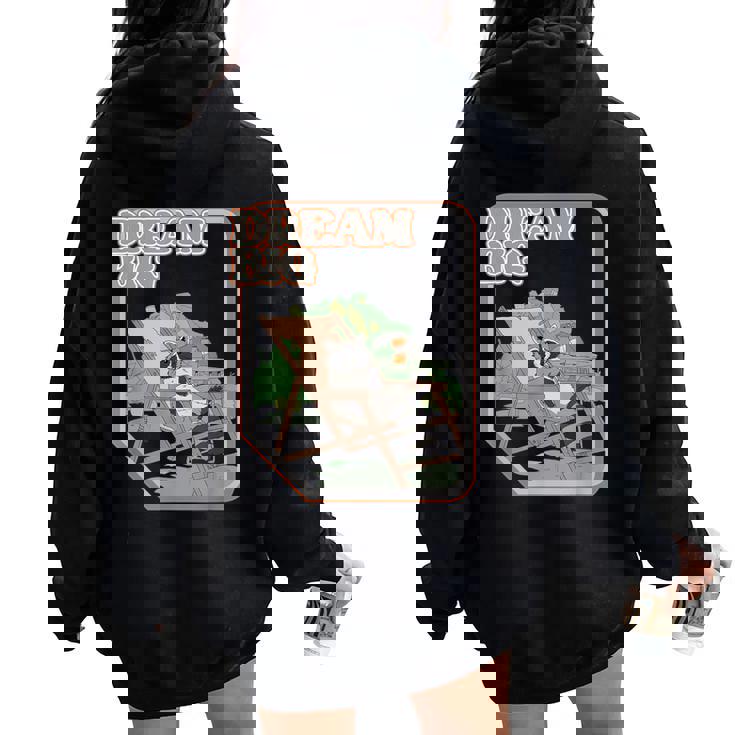 Raccoon Dreams Oversized Hoodie - Back Print Women’s Shirt Raccoon Dreams Oversized Hoodie - Back Print Women’s Shirt