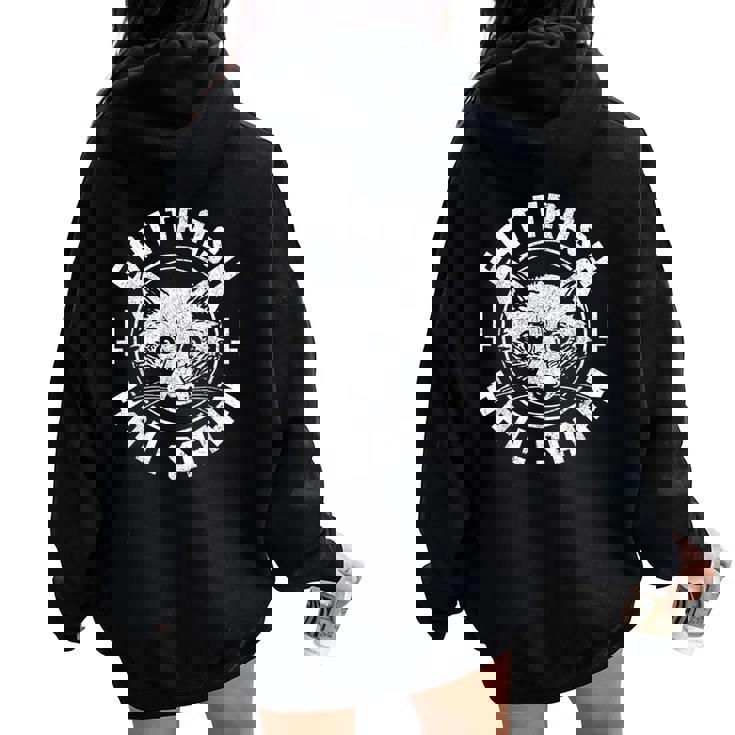 Raccoon Gothic Womens Hoodie | Oversized Back Print Urban Style