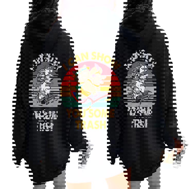 Raccoon Lovers Women's Vintage Oversized Hoodie - Whimsical Style Raccoon Lovers Women's Vintage Oversized Hoodie - Whimsical Style