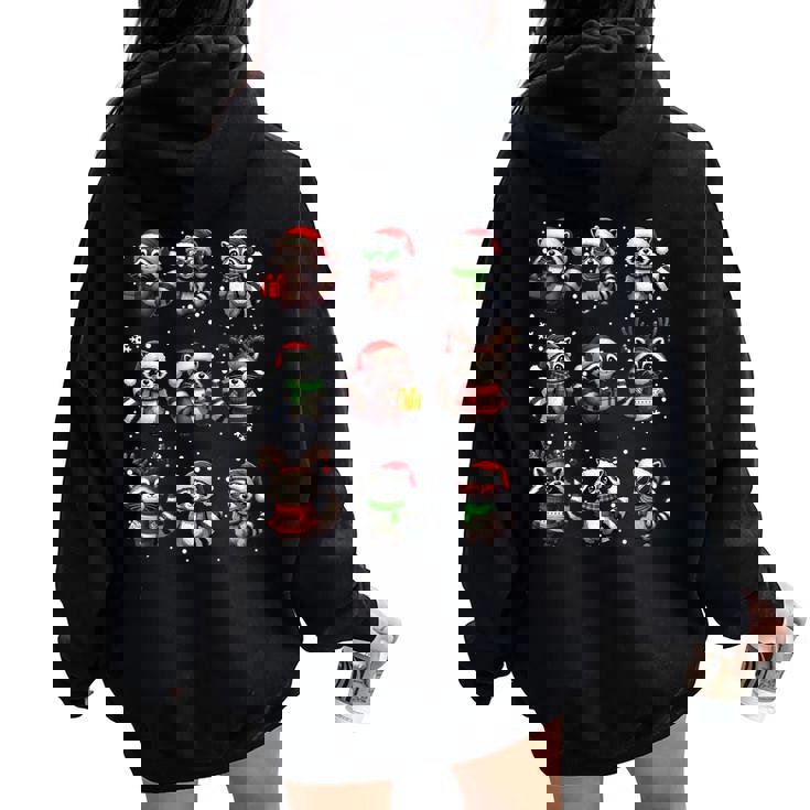 Raccoon Oversized Hoodie - Festive Pajama for Raccoon Lovers