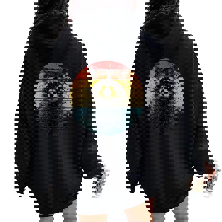 Raccoon Oversized Hoodie for Women - Back Print | Cozy Animal Design Raccoon Oversized Hoodie for Women - Back Print | Cozy Animal Design