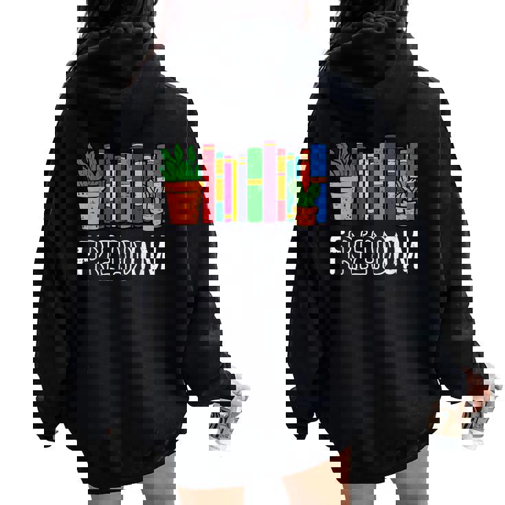 Reading Freadom Freedom Book Lover Bookworm Men Women Kids Women Oversized Hoodie Back Print Reading Freadom Freedom Book Lover Bookworm Men Women Kids Women Oversized Hoodie Back Print
