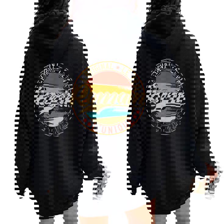 Romain L'original Lerai L'unique Hommes & Garçons Sweat à capuche oversize pour femme avec imprimé dans le dos