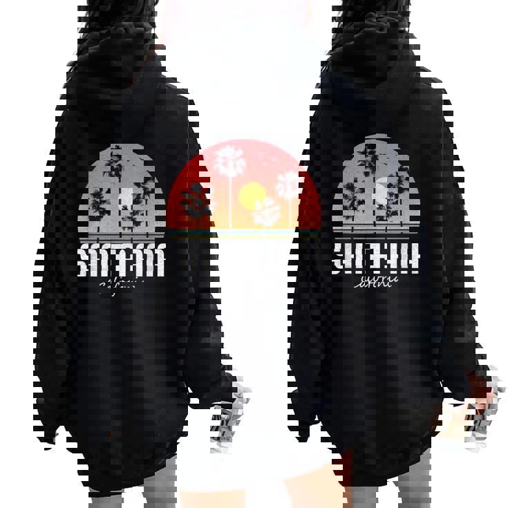 Santa Ana T Shirt Women Men Kids California Retro Sunset Women Oversized Hoodie Back Print