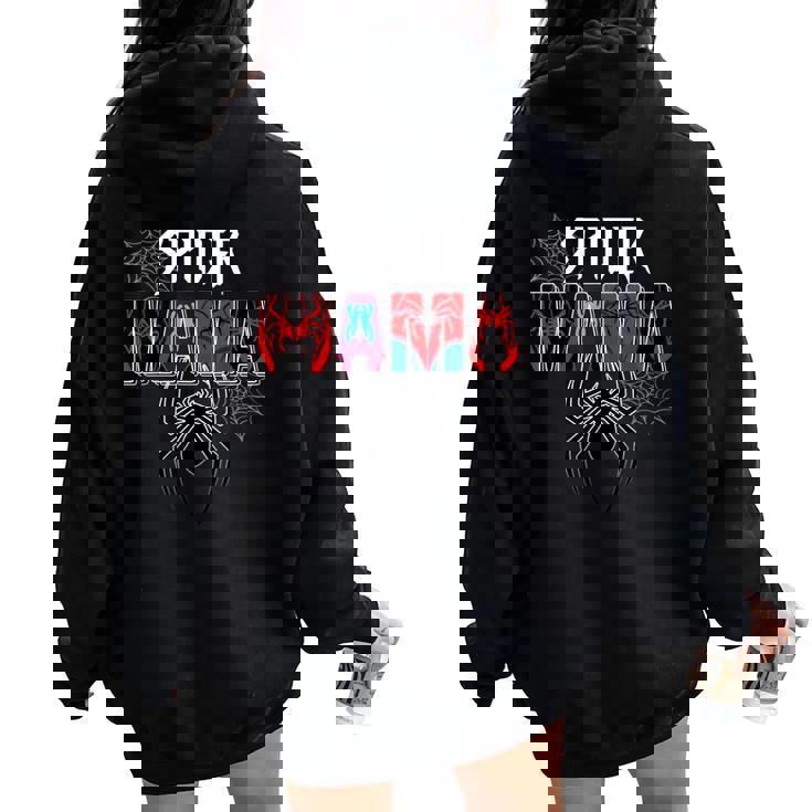 Spider Mama Mother's Day Matching Family Birthday Boy Women Oversized Hoodie Back Print Spider Mama Mother's Day Matching Family Birthday Boy Women Oversized Hoodie Back Print