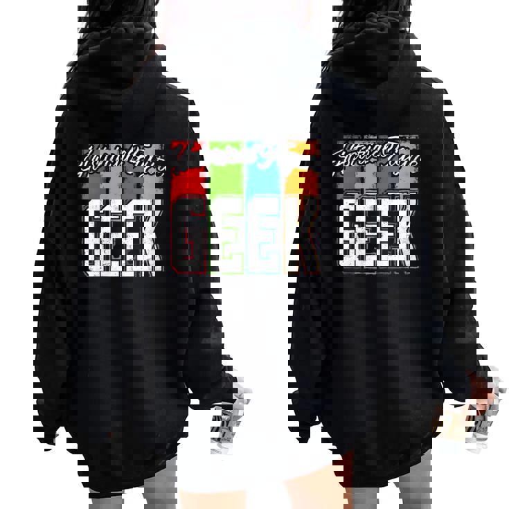 Historical Figure Geek Insightful And Classic Historical Women Oversized Hoodie Back Print