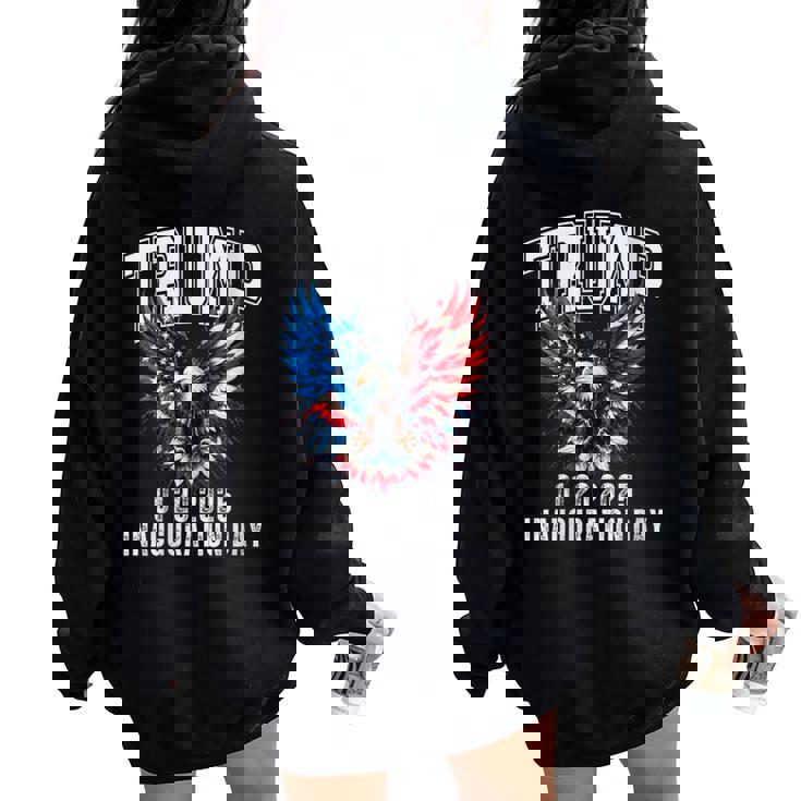 Trump Inauguration 2025 President 75Th Ceremony Souiveneer Women Oversized Hoodie Back Print