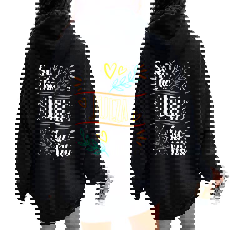 Una Jueza Que Mola Regalo Jueza Regalos Para Juezas Women Oversized Hoodie Back Print