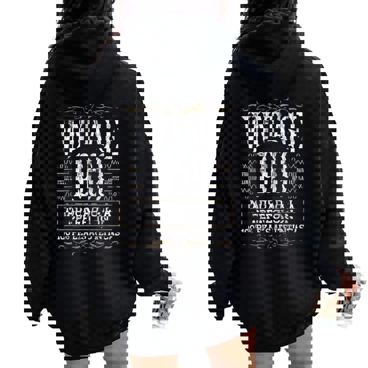 Vintage 1969 52 Años Cumpleaños Regalo De Hombre Women Oversized Hoodie Back Print