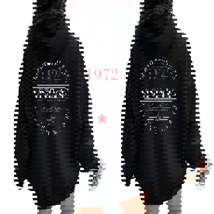 Vintage 1972 Original 53 Cumpleaños 53 Años Hombre Women Oversized Hoodie Back Print