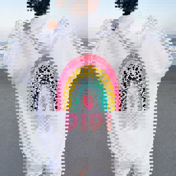 Didi Rainbow Mother's Day Love Cute Women Oversized Hoodie Back Print