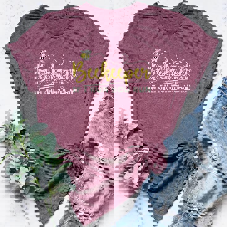 Beekeeper If I Run You Run Cute Honey Bee And Kids Women's Heather T-Shirt