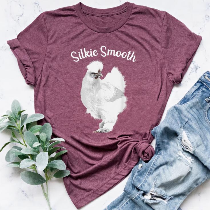 Cute Silkie Chicken For Men Women Kids Silkie Chicken Women's Heather T-Shirt