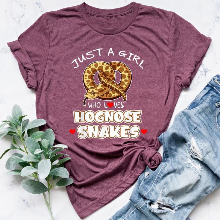 Just a Girl Who Loves Hognose Snakes Animals Lover Women's Heather T-Shirt