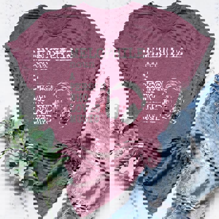 Melophile Definition A Person Who Loves Music Women's Heather T-Shirt