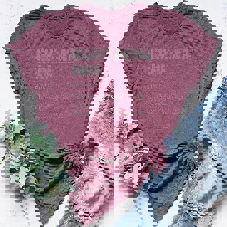 Heavy Metal Mom Definition Heavy Metal Mom For Women Bella Canvas T-shirt