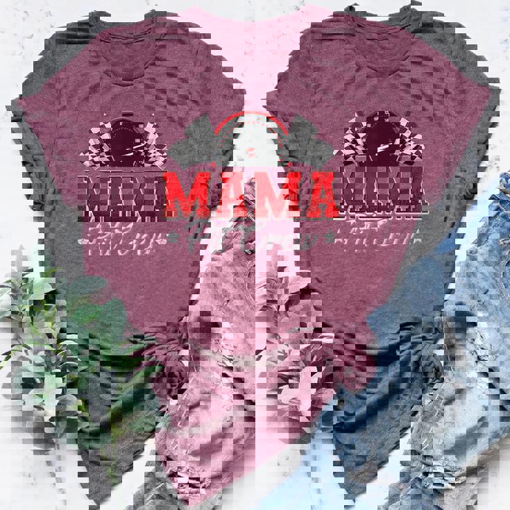 Pit Crew Race Car Racing Mama Family Birthday Party Bella Canvas T-shirt