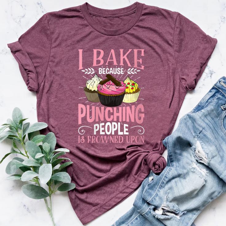 Rude Cupcake Bakery Humor Baking Joke Women's Heather T-Shirt