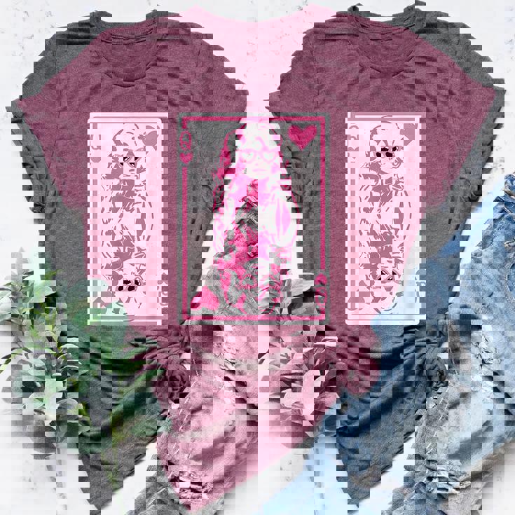 Valentine's Day Queen Of Hearts Cute Pink Dolly Valentine Bella Canvas T-shirt Valentine's Day Queen Of Hearts Cute Pink Dolly Valentine Bella Canvas T-shirt