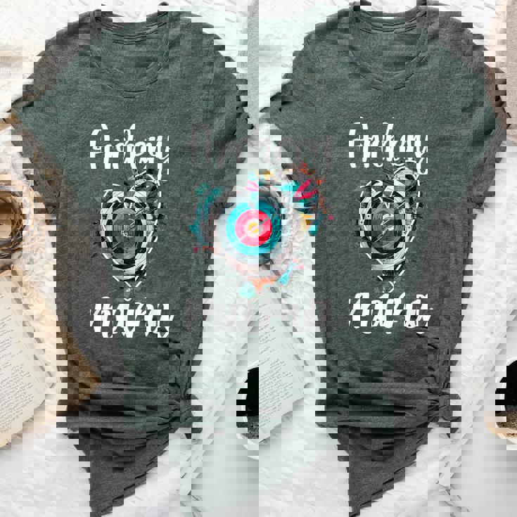 Archery Mama Heart Archery Mom Of An Archer Mother Bella Canvas T-shirt