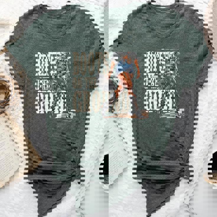 Boots On The Ground Black Cowgirl Melanin Women Bella Canvas T-shirt