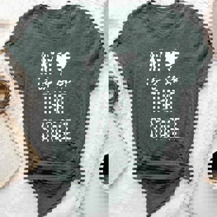 Dance Mom Retro My Heart Is On That Stage Dance Recital Bella Canvas T-shirt