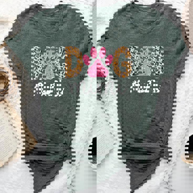 Dog Mimi Dog Lover Mimi Grandma Leopard Bella Canvas T-shirt