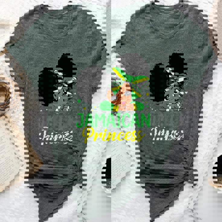 Jamaican Princess Jamaica Girl Melanin Cute Jamaican Flag Bella Canvas T-shirt