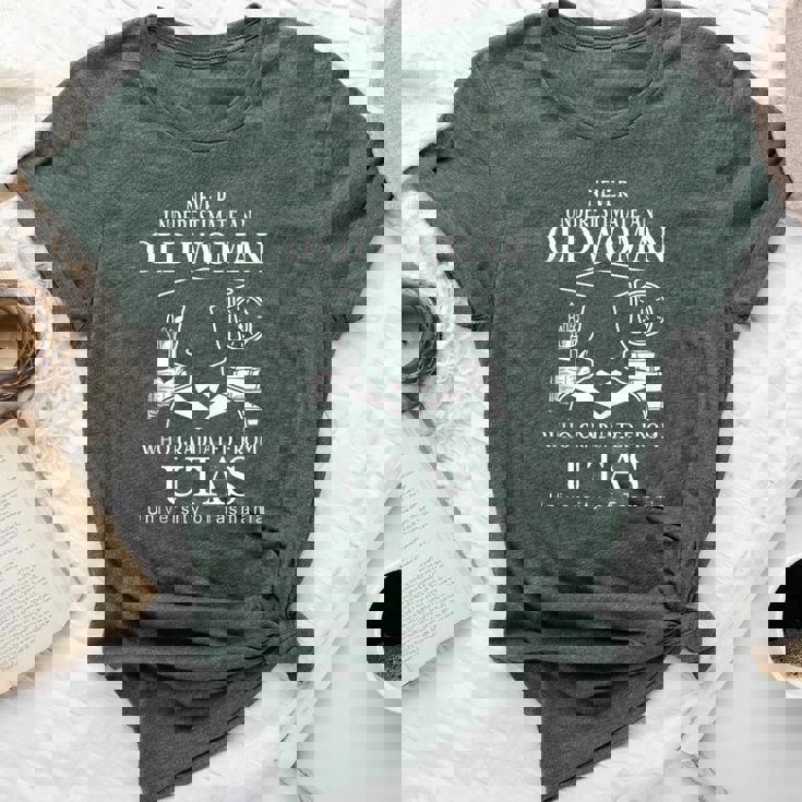 An Old Woman Who Graduated From Utas University Of Tasmania Bella Canvas T-shirt