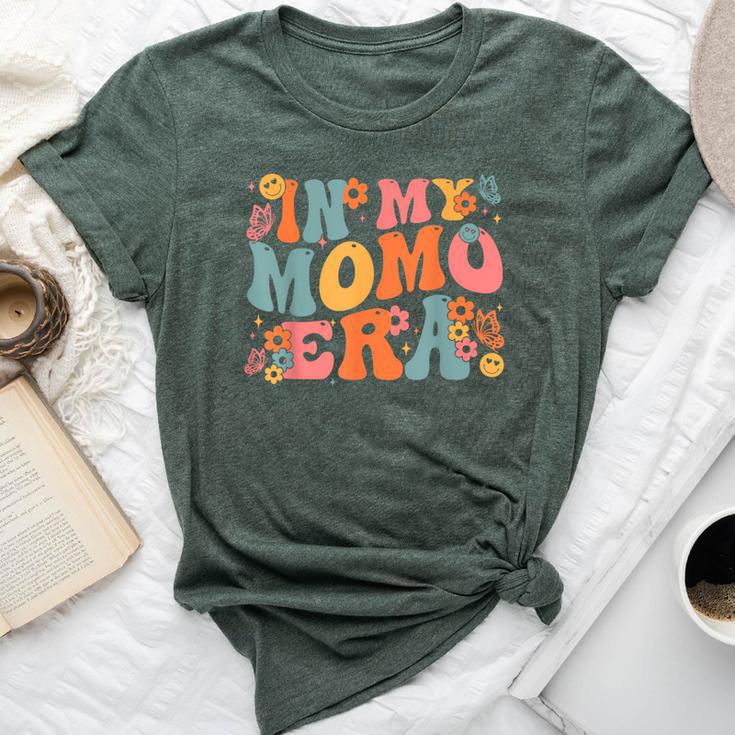 Retro Groovy In My Momo Era Baby Announcement Bella Canvas T-shirt