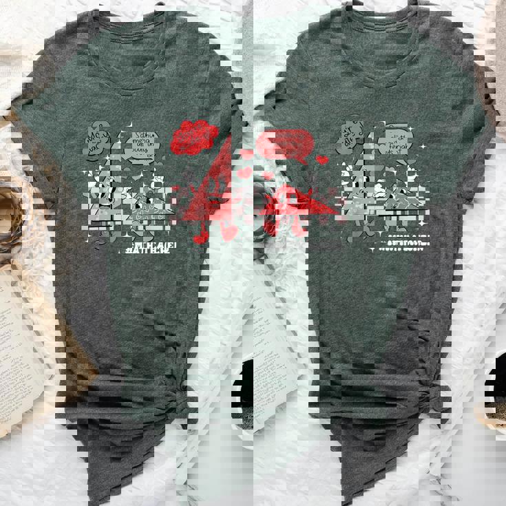 Something About This Feels Right Math Teacher Valentine Day Bella Canvas T-shirt