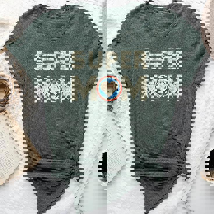 Super Mom Superheroine Mama Mother Heroine Star Sign Bella Canvas T-shirt