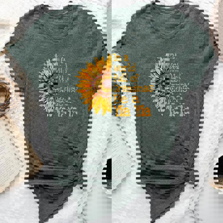 In A World Of Grandmas Be A Yia Yia Greece Greek Grandma Bella Canvas T-shirt