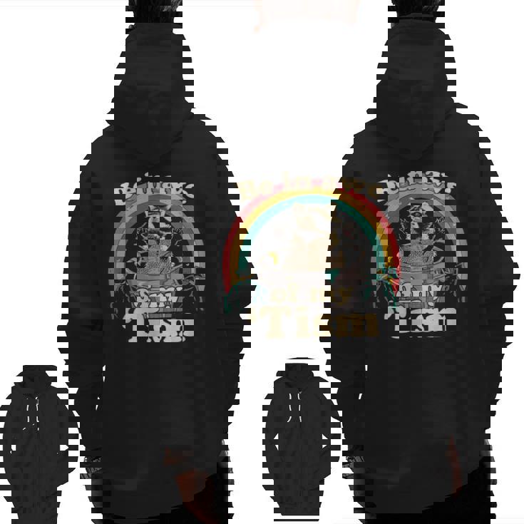 Autism Be In Awe Of My 'Tism Meme Autistic Raccoon Men Zip Up Hoodie Back Print