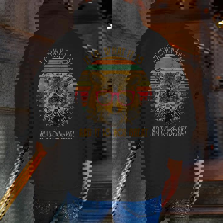 Gym Raccoon Trash Panda Men's Zip-Up Hoodie | Workout Inspiration