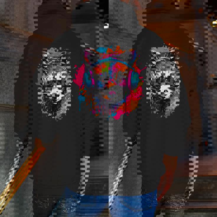Raccoon Retro Theme Hoodie - Adults & Kids - Music Vibes