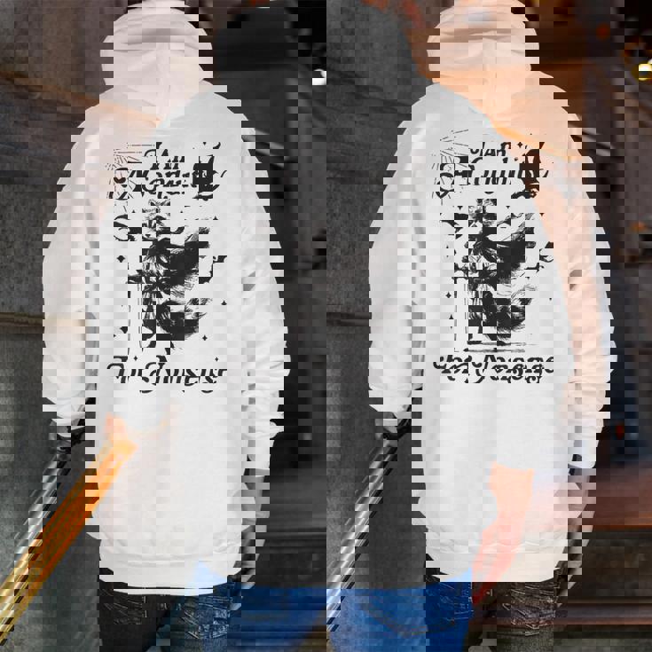 Raccoon Trend Hoodie for Adults | Grey Small Cotton Blend | Fun Back Print