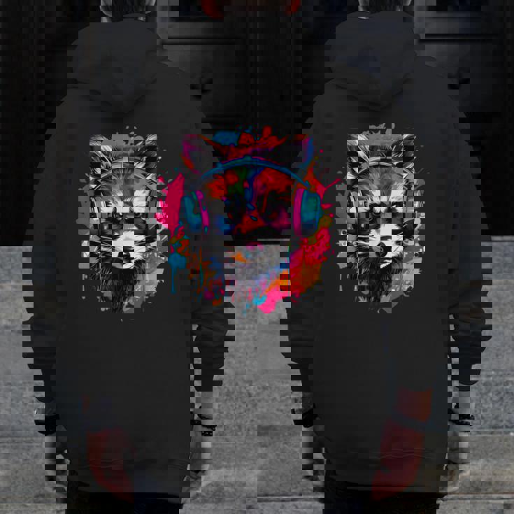 Raccoon Retro Theme Hoodie - Adults & Kids - Music Vibes