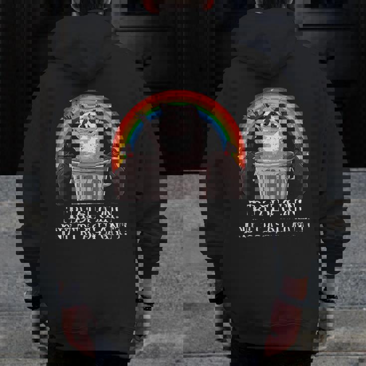 Raccoon Trash Panda Men's Zip-Up Hoodie - Fun Urban Style