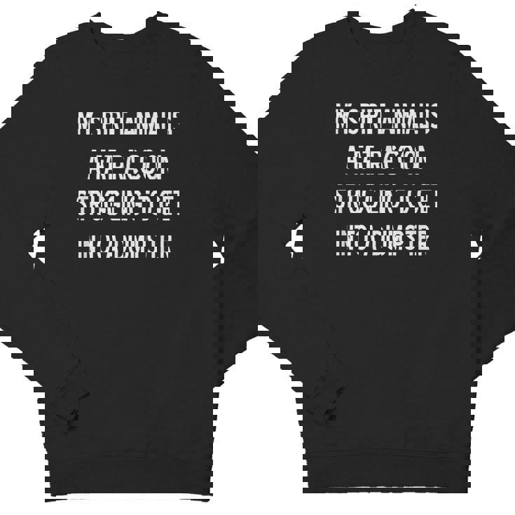 Fat Raccoon Sarcastic Youth Crewneck Sweatshirt - Humorous Spirit Animal
