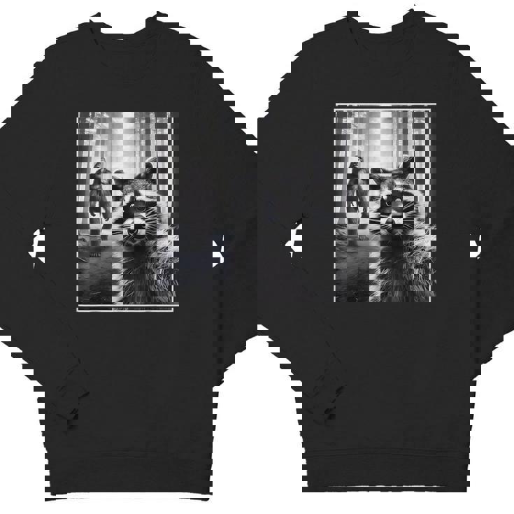 Raccoon & Bigfoot Selfie | Youth Crewneck Sweatshirt | Fun & Unique