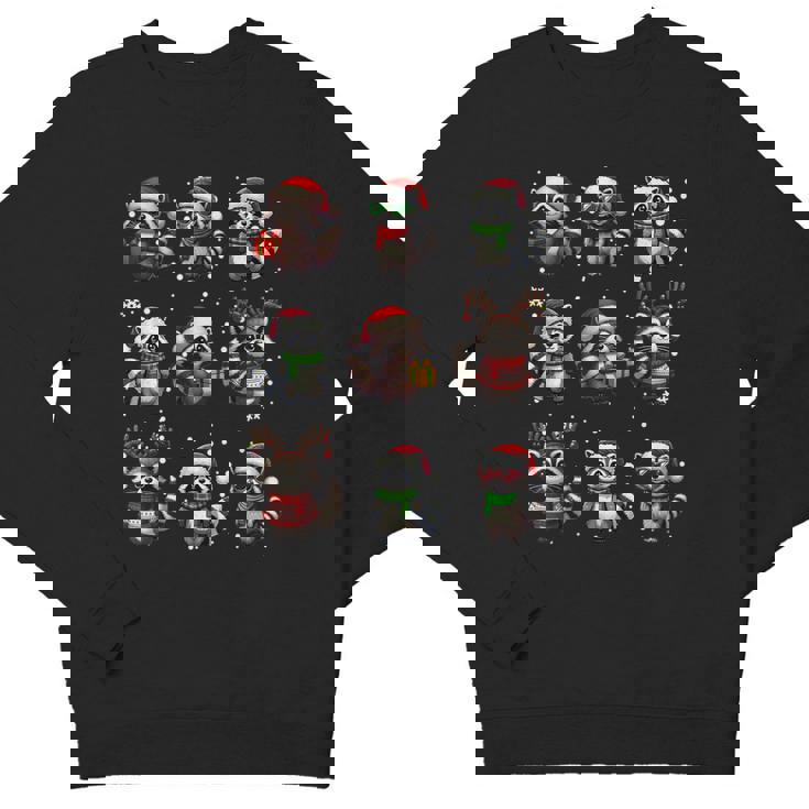 Raccoon Christmas Pajama Sweatshirt - Youth Crewneck for Raccoon Lovers