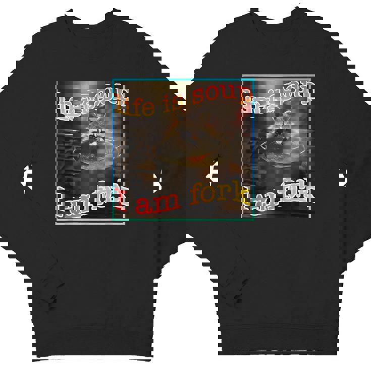 Raccoon Meme Youth Crewneck Sweatshirt - Oddly Specific Ironic Humor