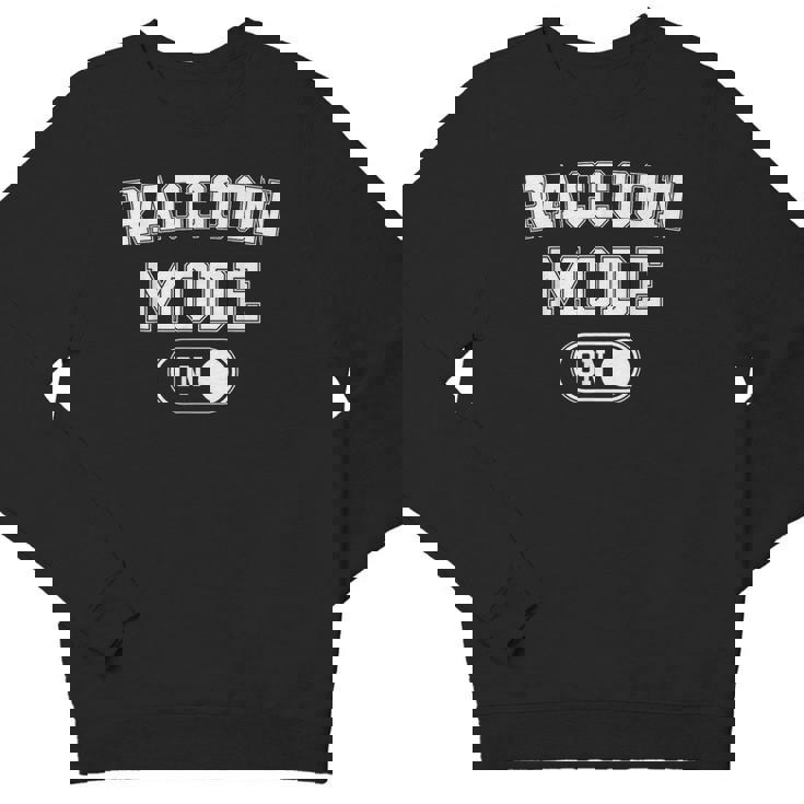 Raccoon Mode On Youth Sweatshirt - Fun Animal Lover Costume