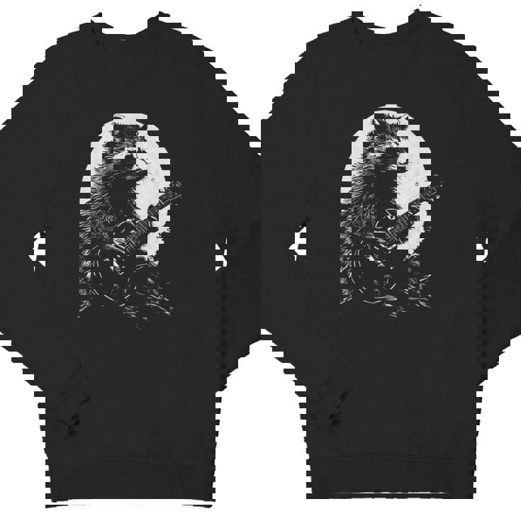 Raccoon Playing Guitar Youth Sweatshirt - Cozy Music Lover's Tee