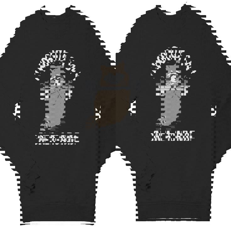 Raccoon Trash Panda Crewneck Sweatshirt - Fun Gym Attire for Youth